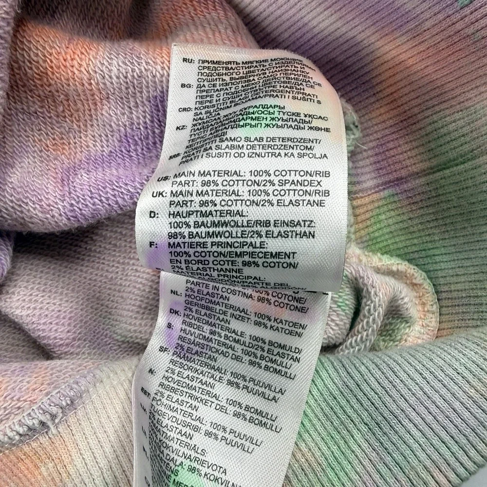 Pharrell Williams x Adidas Hu Holi Crew Neck Sweatshirt Tie Dye Men's Medium